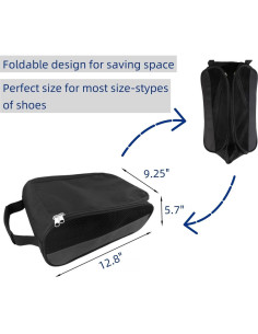 Bolsa de Zapatos de Golf Impermeable Sanseenia Unisex Gris 2