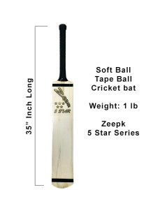 Bate de Cricket Zeepk de Madera de Sauce de Cachemira 88.9 cm 2