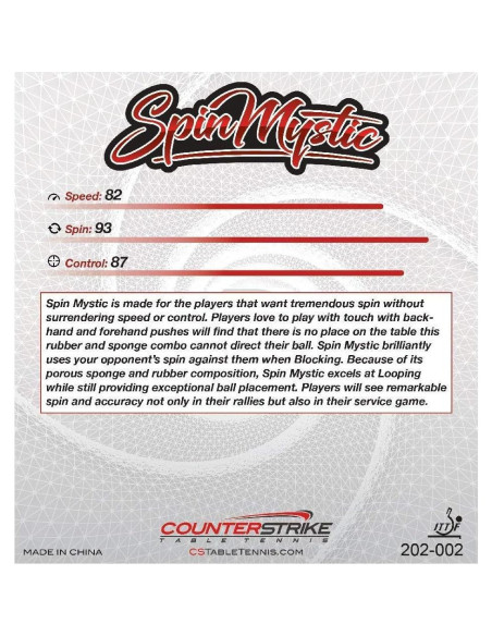 Paleta de Ping Pong CounterStrike Phantom Light Pro 192g