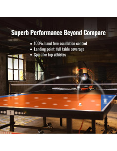 Robot de Tenis de Mesa PONGBOT OMNI S Pro, 396 Trayectorias 2