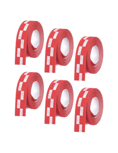 Cinta Protectora para Raquetas de Ping Pong M METERXITY - 6 Unidades Rojo