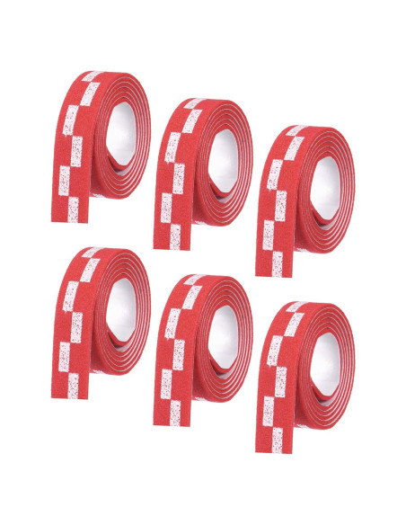 Cinta Protectora para Raquetas de Ping Pong M METERXITY - 6 Unidades Rojo