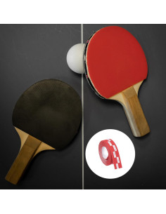 Cinta Protectora para Raquetas de Ping Pong M METERXITY - 6 Unidades Rojo 2