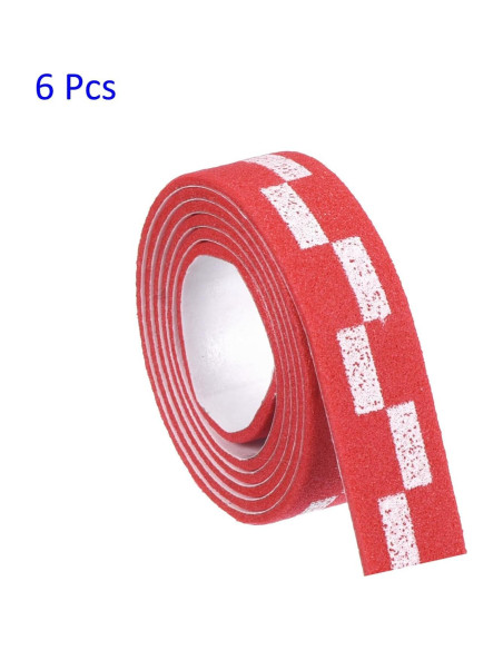 Cinta Protectora para Raquetas de Ping Pong M METERXITY - 6 Unidades Rojo