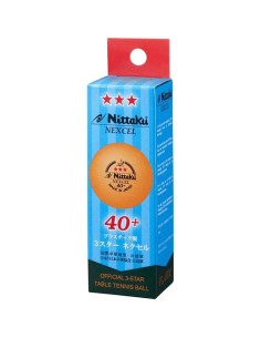 Pelotas de Tenis de Mesa Nittaku NB-1150 Naranja 3 Unidades 2