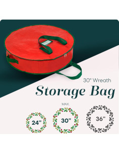 Bolsa de Almacenamiento para Corona de Navidad Handy Laundry 76.2 cm 2