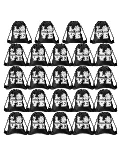24 Bolsas Deportivas Cinch Tanlade para Fiesta Voleibol 25x30cm