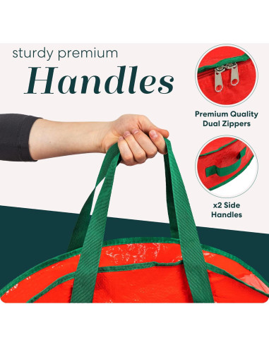 Bolsa de Almacenamiento para Corona de Navidad Handy Laundry 76.2 cm