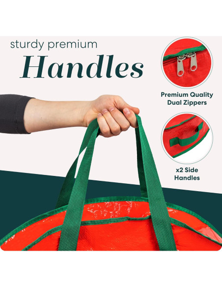 Bolsa de Almacenamiento para Corona de Navidad Handy Laundry 76.2 cm