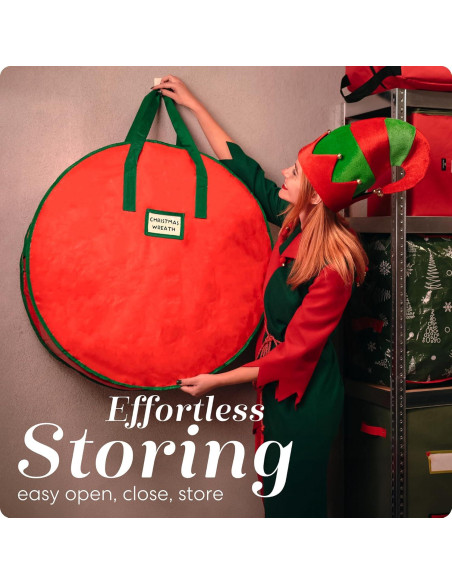 Bolsa de Almacenamiento para Corona de Navidad Handy Laundry 76.2 cm