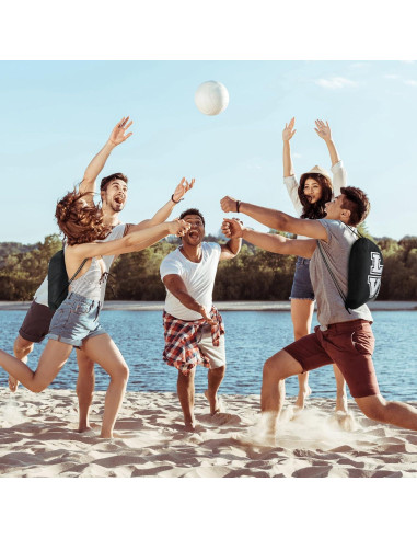 24 Bolsas Deportivas Cinch Tanlade para Fiesta Voleibol 25x30cm