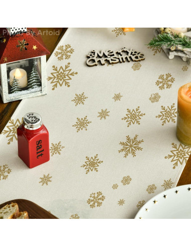Corredor de Mesa Artoid Mode Verde 33x183 cm Decoración Navidad