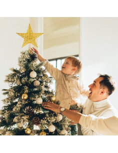 Adorno de Estrella Dorada para Árbol de Navidad 20 cm Hoslipoper 2