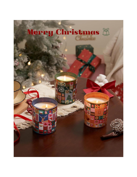 Vela Aromática M&SENSE Pino Escarchado 280g Cera de Soja