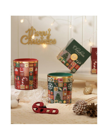 Vela Aromática M&SENSE Pino Escarchado 280g Cera de Soja