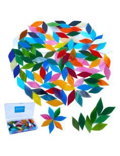 LITMIND 120 Piezas Mosaico de Vidrio Colorido para Manualidades