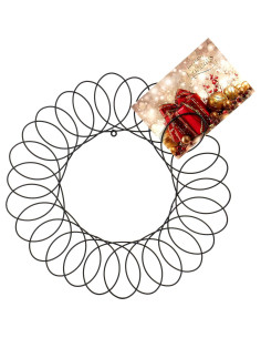 Corona de Metal Negra Red Co. para Tarjetas - 43 cm 2