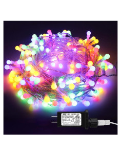 Luces de Cuerda de 200 LED Multicolor 22.86m con Control Remoto