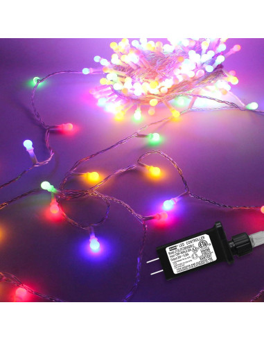 Luces de Cuerda de 200 LED Multicolor 22.86m con Control Remoto
