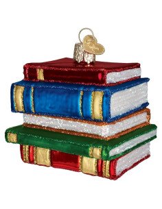 Adorno Navideño de Vidrio Soplado Old World Christmas Libros