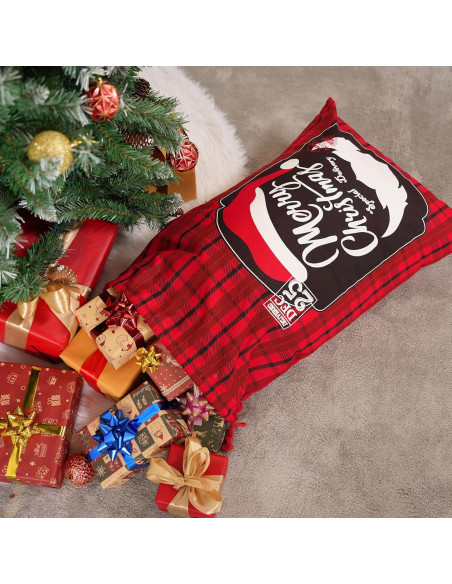 Bolsa de Yute Grande JOYIN Navidad 66x48 cm 3 Pcs