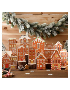 Juego de 12 Centros de Mesa de Jengibre Navidad Weekgrat