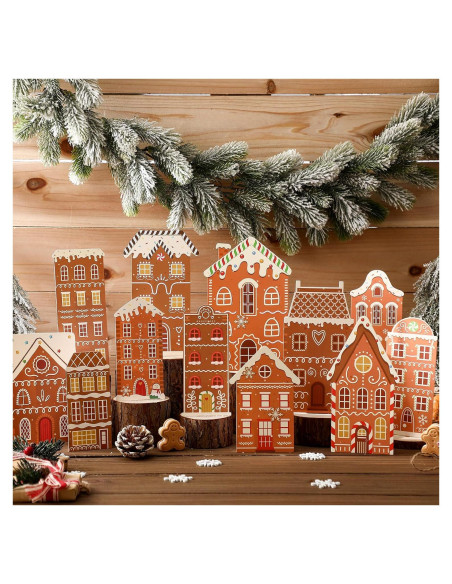 Juego de 12 Centros de Mesa de Jengibre Navidad Weekgrat