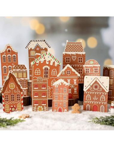 Juego de 12 Centros de Mesa de Jengibre Navidad Weekgrat