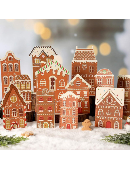 Juego de 12 Centros de Mesa de Jengibre Navidad Weekgrat