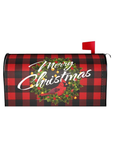Cubierta Magnética para Buzón Navidad DXSHCG 53x45 cm Rojo