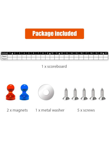 Tablero Magnético de Puntaje para Corn Hole Waybelive - Fácil Instalación