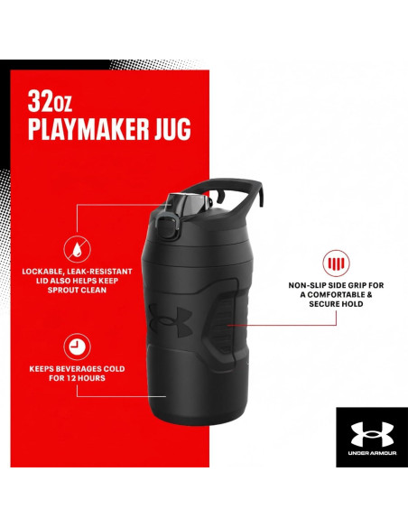 Botella de Agua Aislada Under Armour 32 oz Roja/Negra