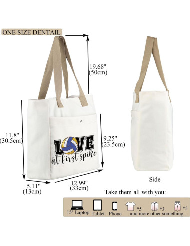 Bolsa de Tote de Voleibol MBMSO 33x30.5x13cm Resistente