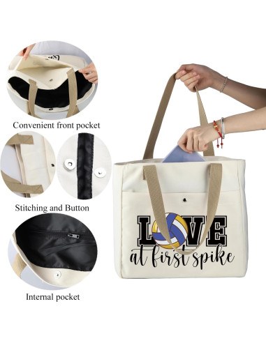 Bolsa de Tote de Voleibol MBMSO 33x30.5x13cm Resistente