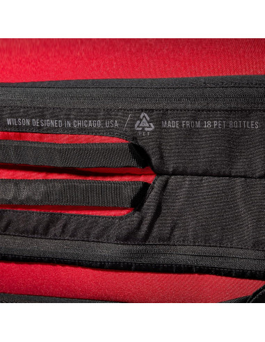 Bolsa de Raquetas de Tenis WILSON Clash V2 - Rojo/Negro, 6 Raquetas