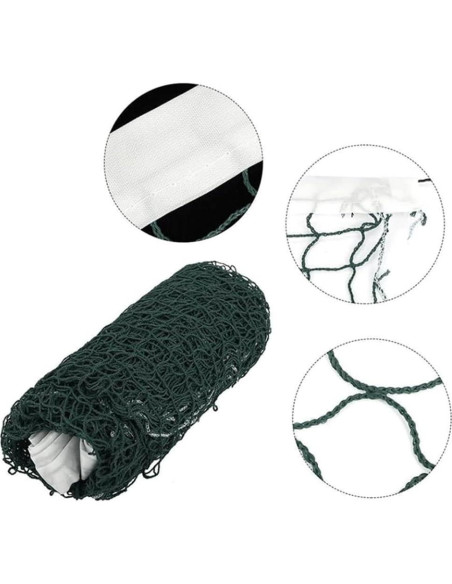 Red de bádminton portátil Happyupcity 610x76 cm verde