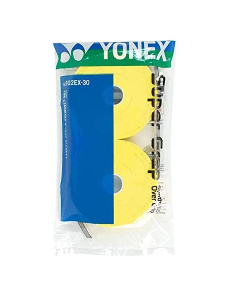 Overgrip Yonex Super Grap 30 Paquete Amarillo 0.6mm