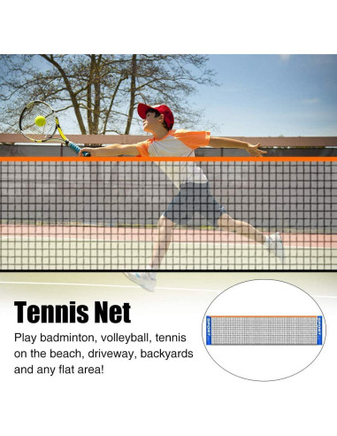 Red de bádminton portátil EKDJKK 3.05m para tenis y voleibol