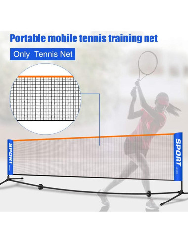 Red de bádminton portátil EKDJKK 3.05m para tenis y voleibol
