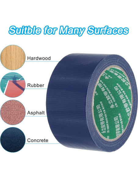 Cinta de Marcado para Cancha de Pickleball PATIKIL 5cm x 20m Azul Marino