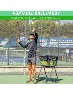 Carro de Pelotas GoSports para Pickleball y Tenis - 140 Pelotas 2