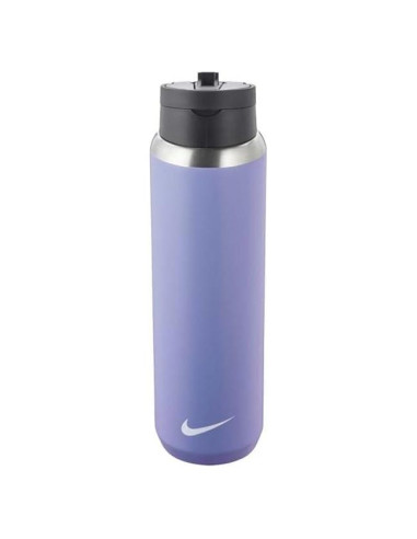 Botella de Acero Inoxidable Nike 700 ml con Tapa de Paja