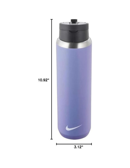 Botella de Acero Inoxidable Nike 700 ml con Tapa de Paja