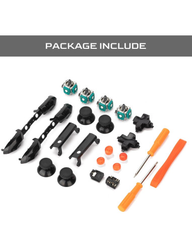 Kit Reparación Controlador Xbox One S/X Benseager ABXY Naranja