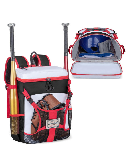 Bolsa de béisbol juvenil Smasrob Sm00101 negra con soporte