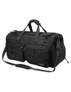 Bolsa de Béisbol MOSISO Baseblbg Negra con Compartimentos