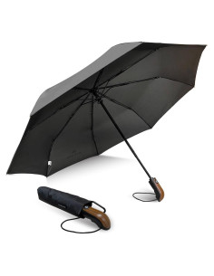 Paraguas Deluxe Automático 137 cm Weatherproof Negro