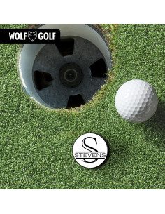Conjunto de Clip de Sombrero y Marcadores de Golf Wolf Golf 2