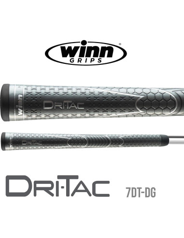 Grip de Golf Sobredimensionado Winn Dri-Tac Gris Oscuro