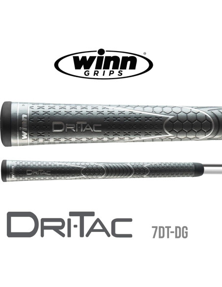 Grip de Golf Sobredimensionado Winn Dri-Tac Gris Oscuro